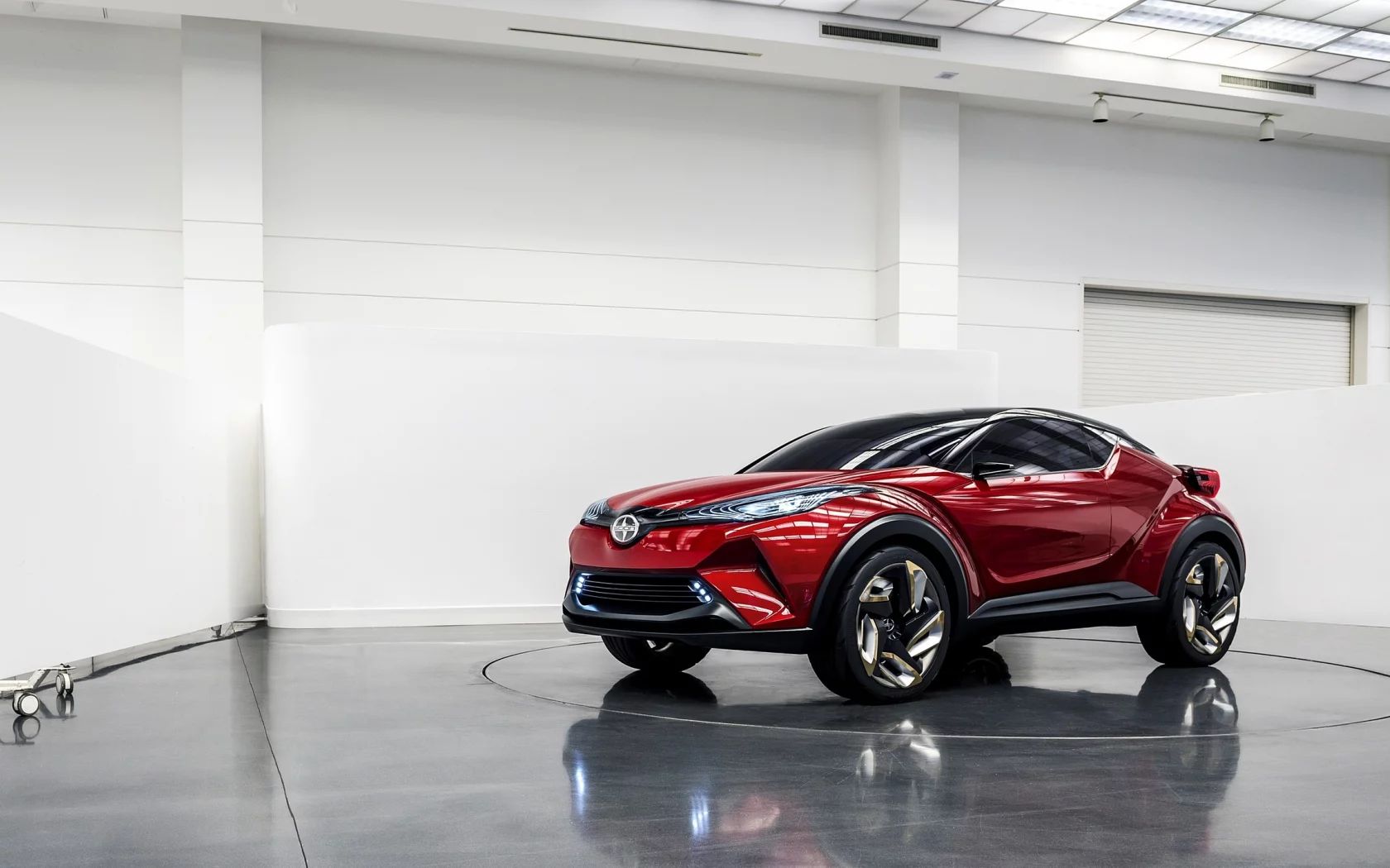 красный, 2015, scion, c-hr, кроссовер, концепт