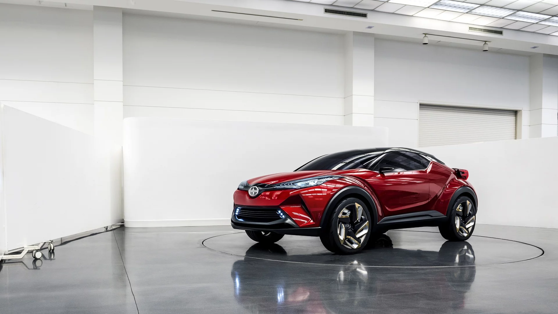 красный, 2015, scion, c-hr, кроссовер, концепт