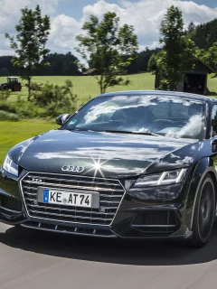 тюнинг, 2016, ABT, Audi, TTS, coupe, черный, трасса