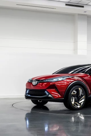 красный, 2015, scion, c-hr, кроссовер, концепт