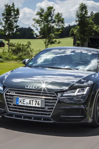 тюнинг, 2016, ABT, Audi, TTS, coupe, черный, трасса