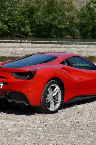 Ferrari 488, GTB, красный, 2015, суперкар