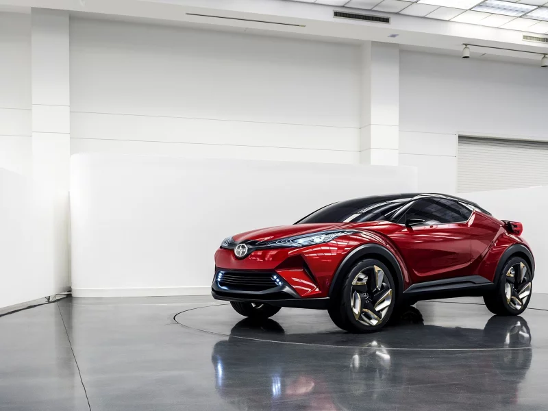 красный, 2015, scion, c-hr, кроссовер, концепт