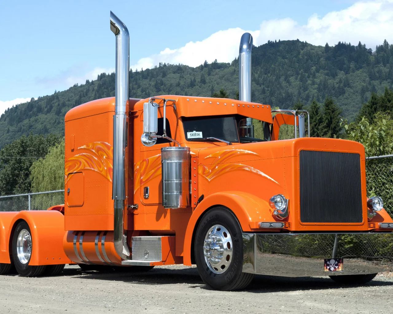 Тягач, грузовик, сидельный, peterbilt 379.
