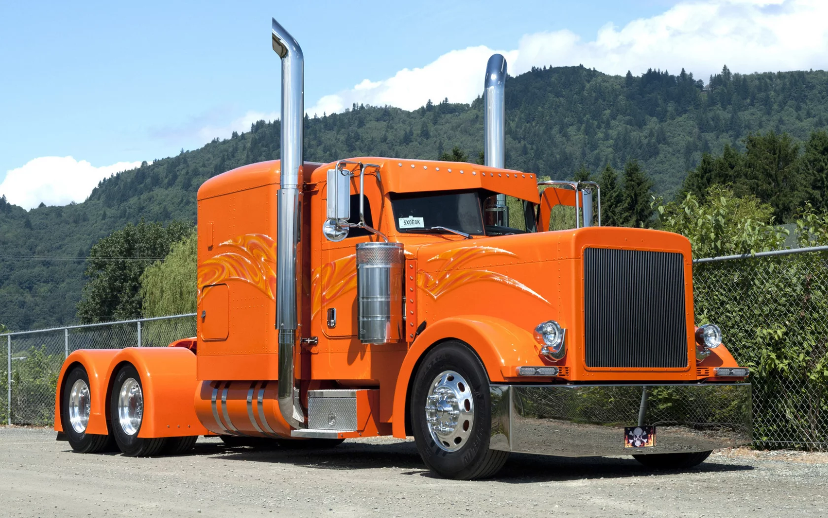 Тягач, грузовик, сидельный, peterbilt 379.