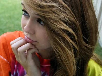 модель, взгляд, симпатичная, acacia clark, девушка, прическа