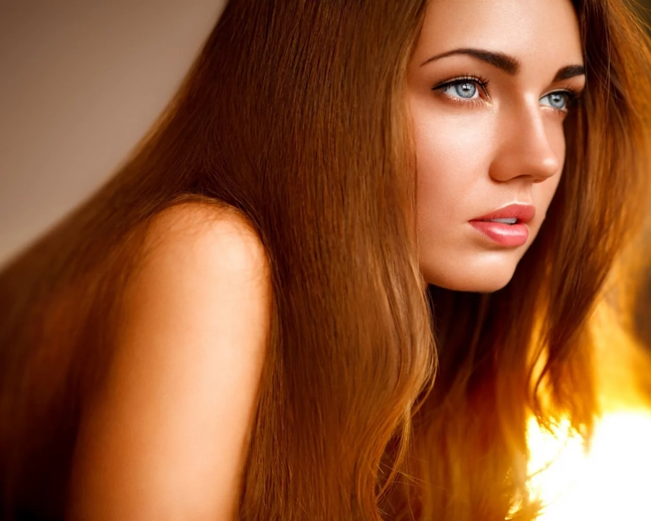 women, face, девушка, лицо, рыжая, юная, глаза, губы, плечи