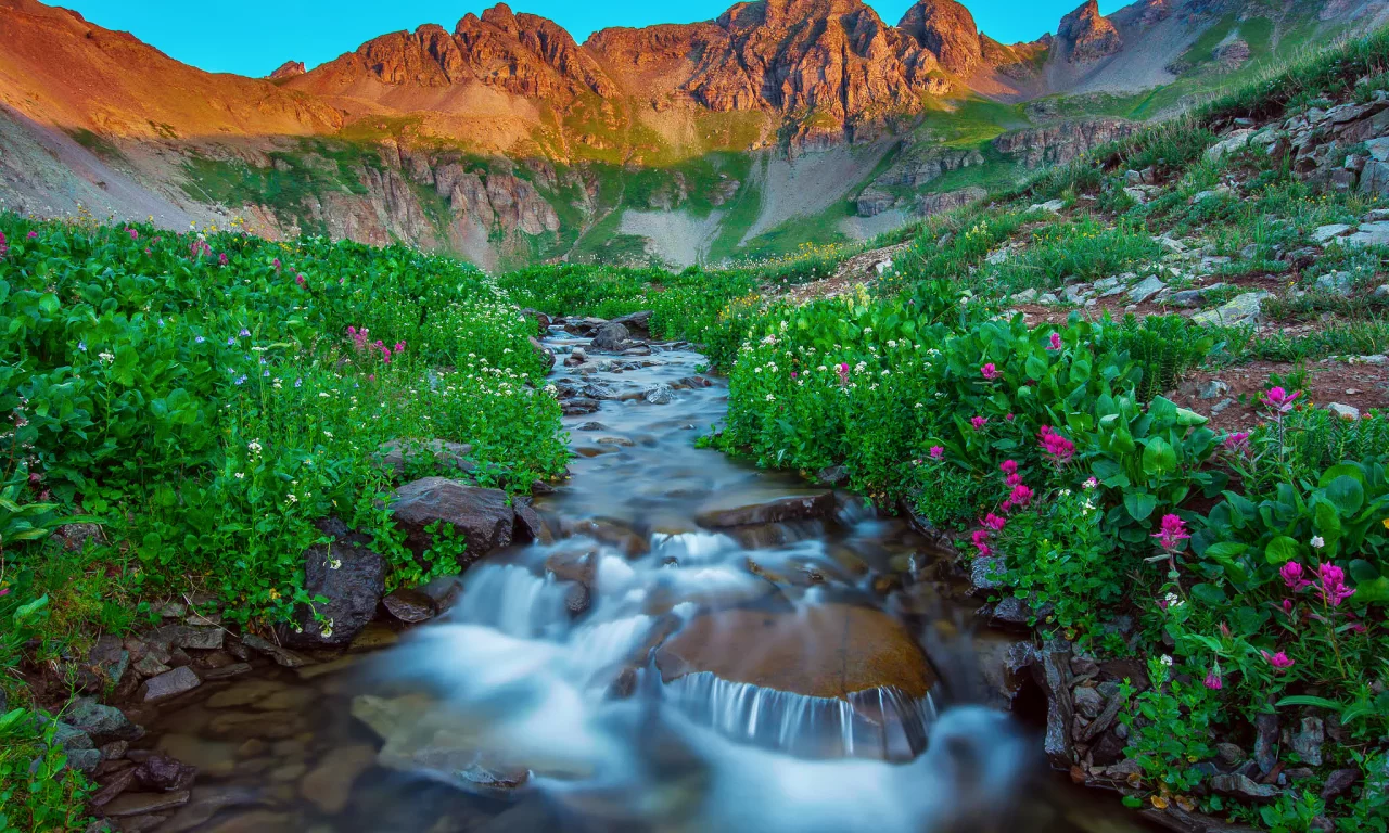 san juan mountains, природа, горы, сша, silverton colorado, утро, лето