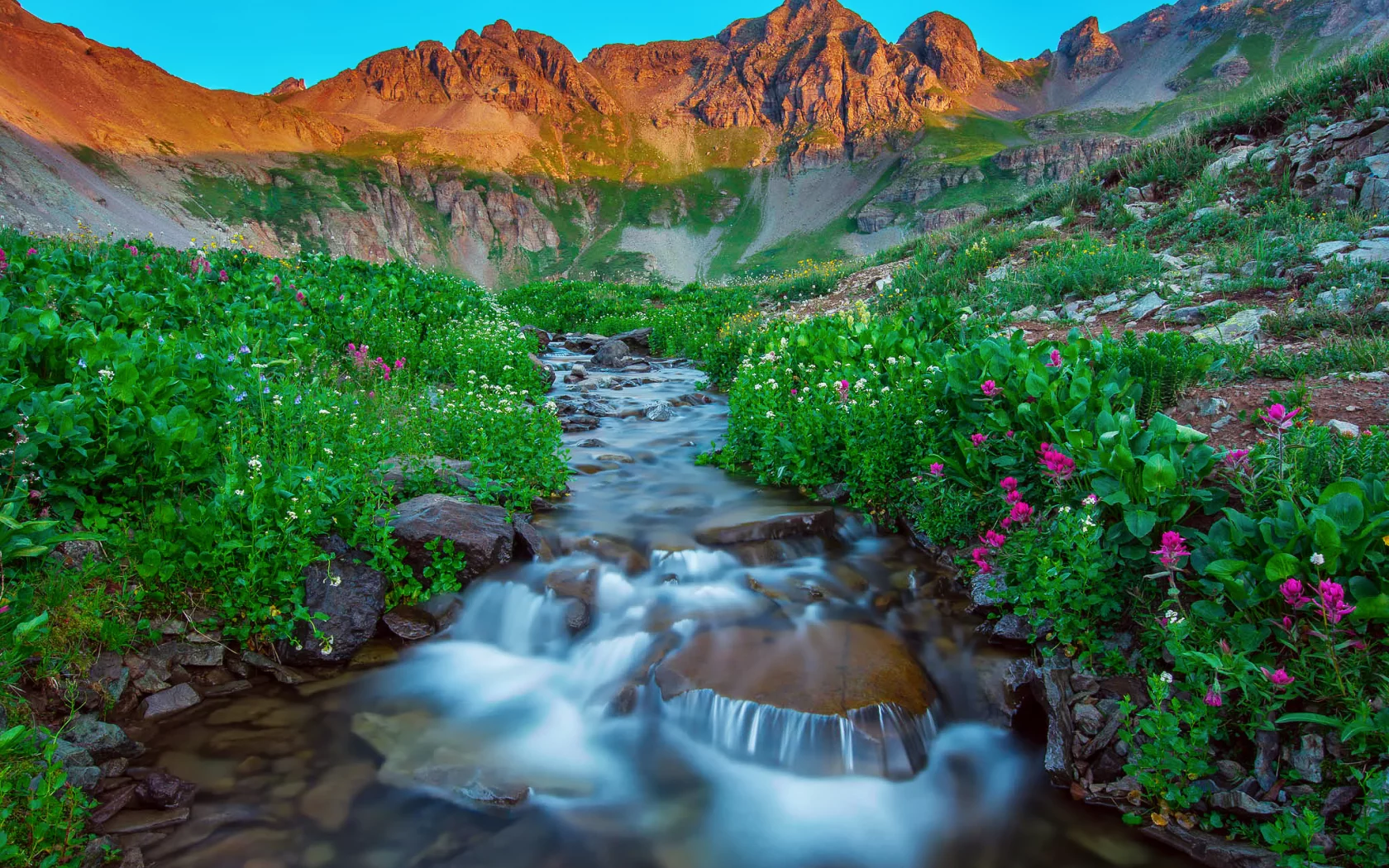 san juan mountains, природа, горы, сша, silverton colorado, утро, лето