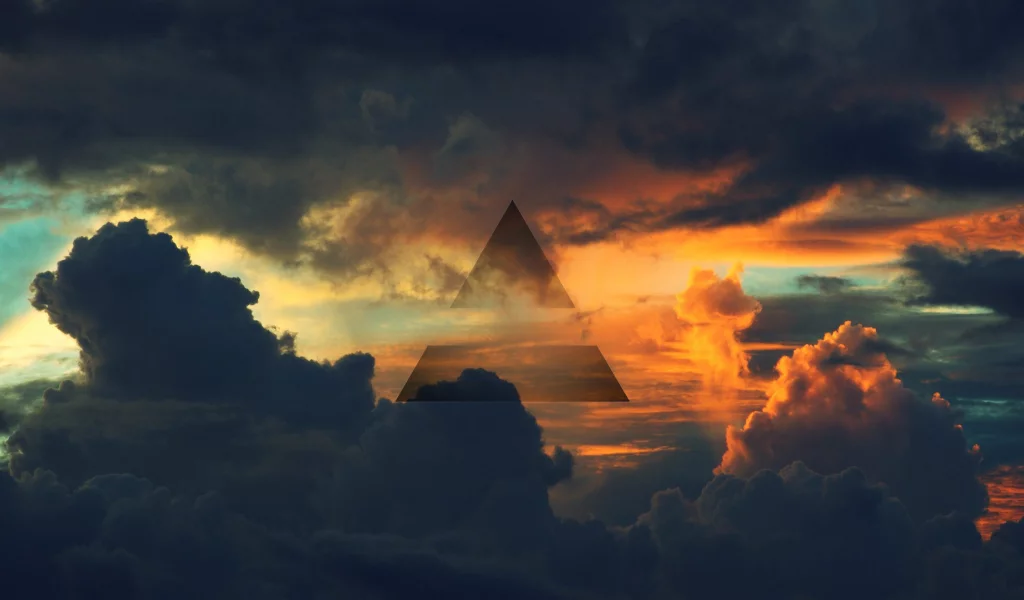 воздух, 30 seconds to mars, треугольник, небо, символ