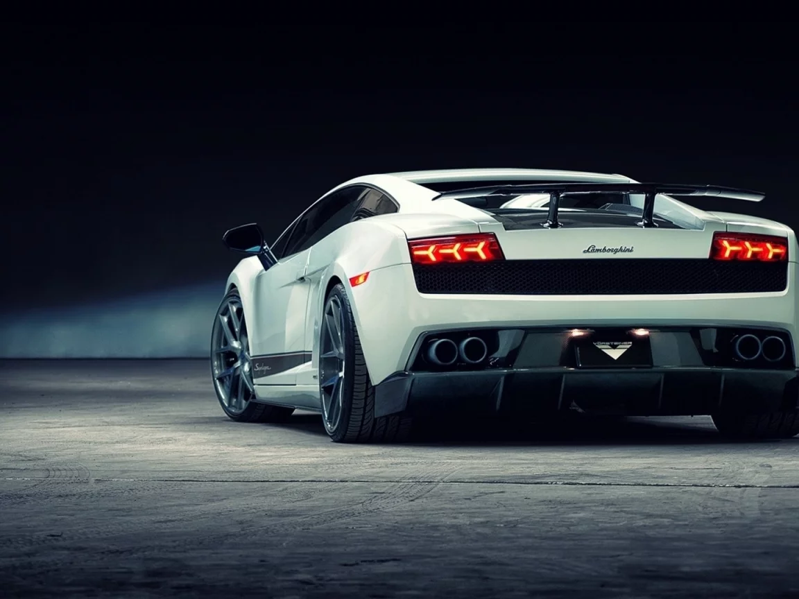 lamborghini, белый