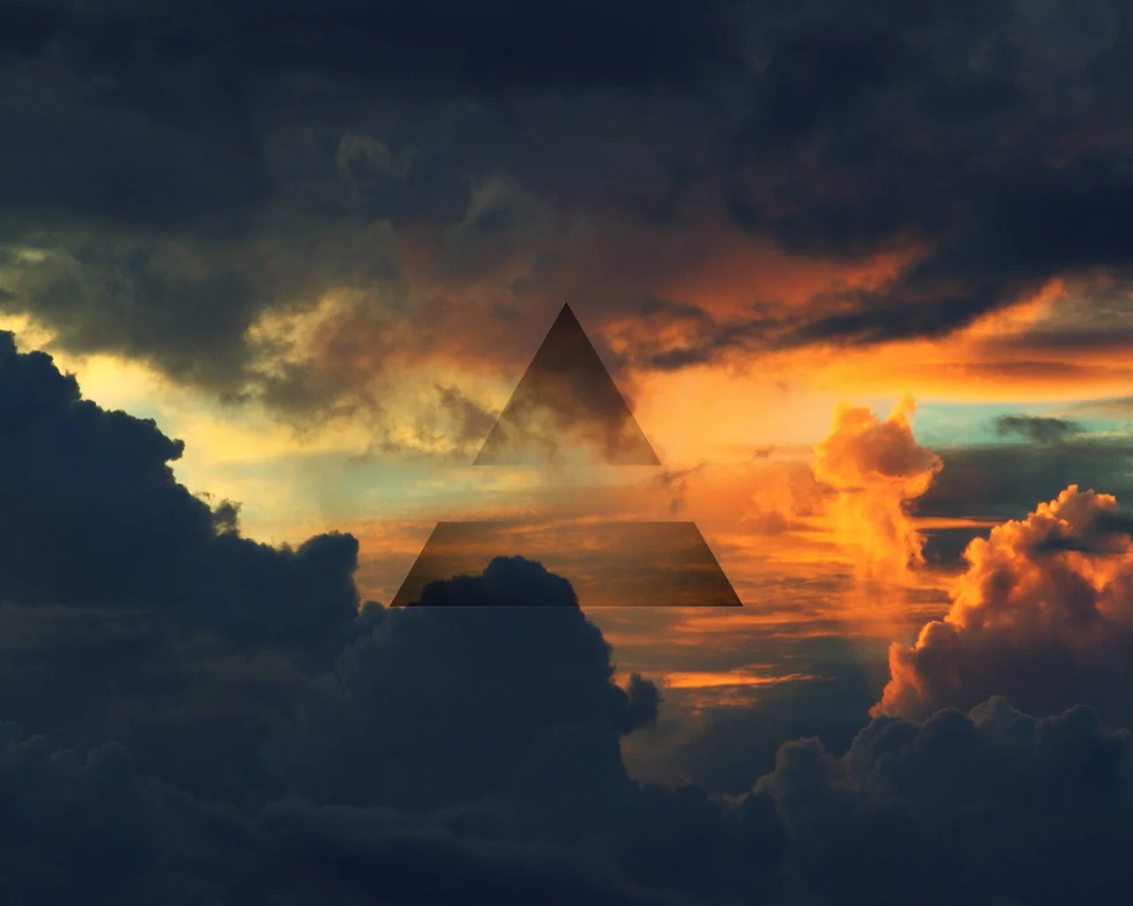 воздух, 30 seconds to mars, треугольник, небо, символ