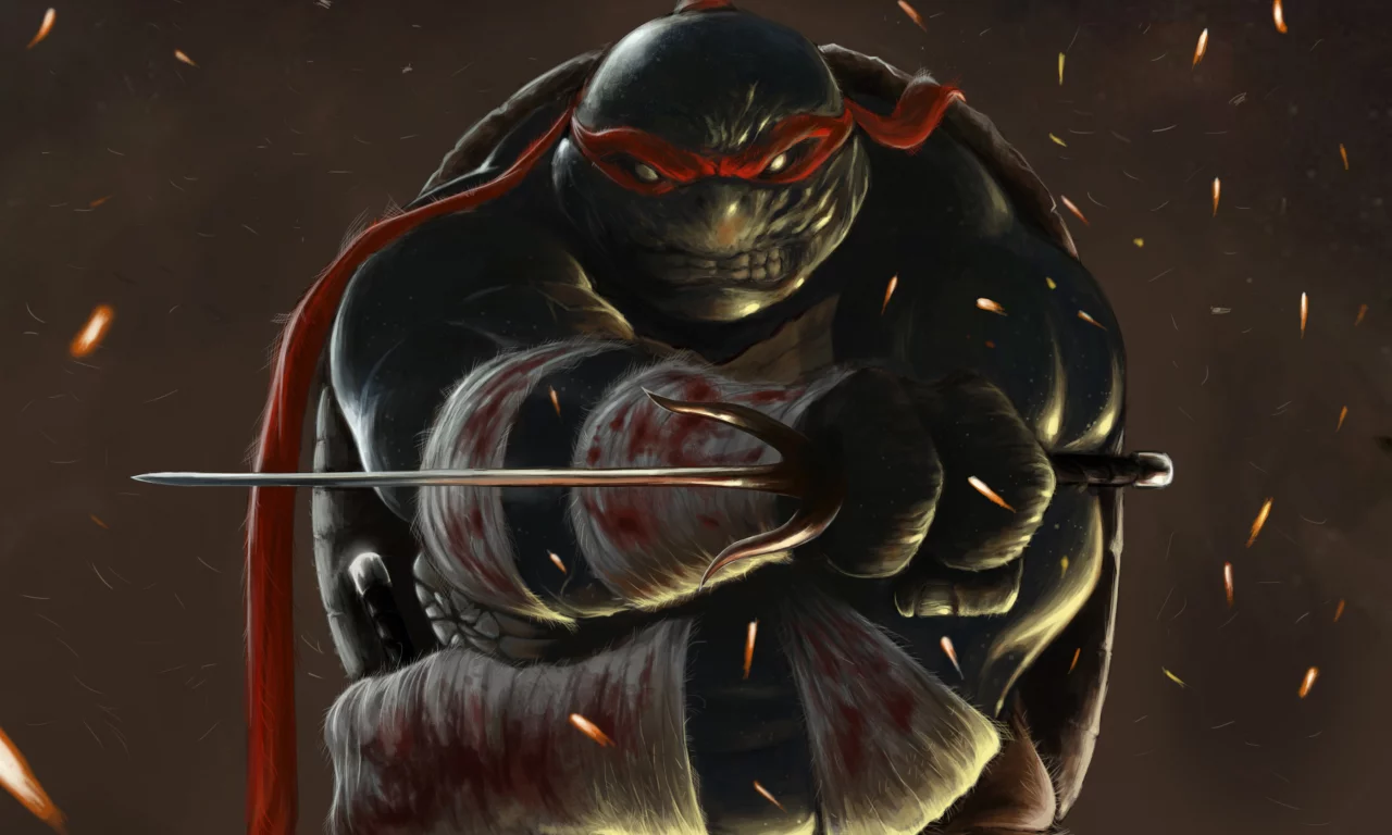 бинты, tmnt, черепашки-ниндзя, raphael, арт, teenage mutant ninja turtles