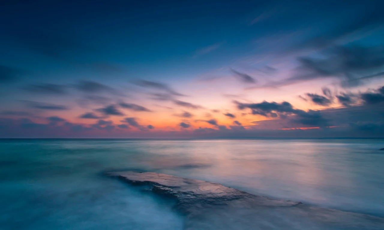 облака, пейзаж, река, вода, природа, небо, море, sea, ocean