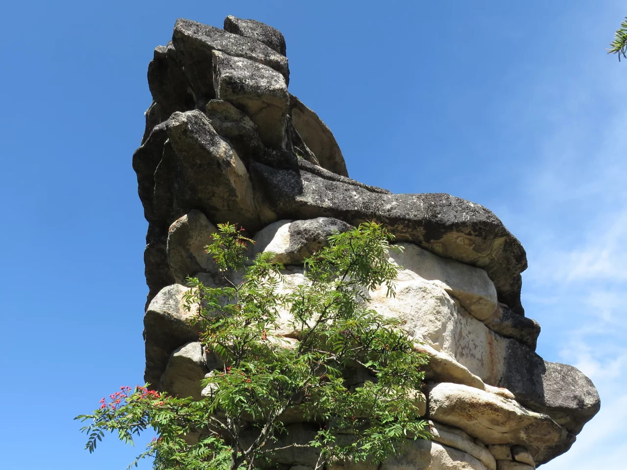 каменный городок, саяны, скала, небо, тп