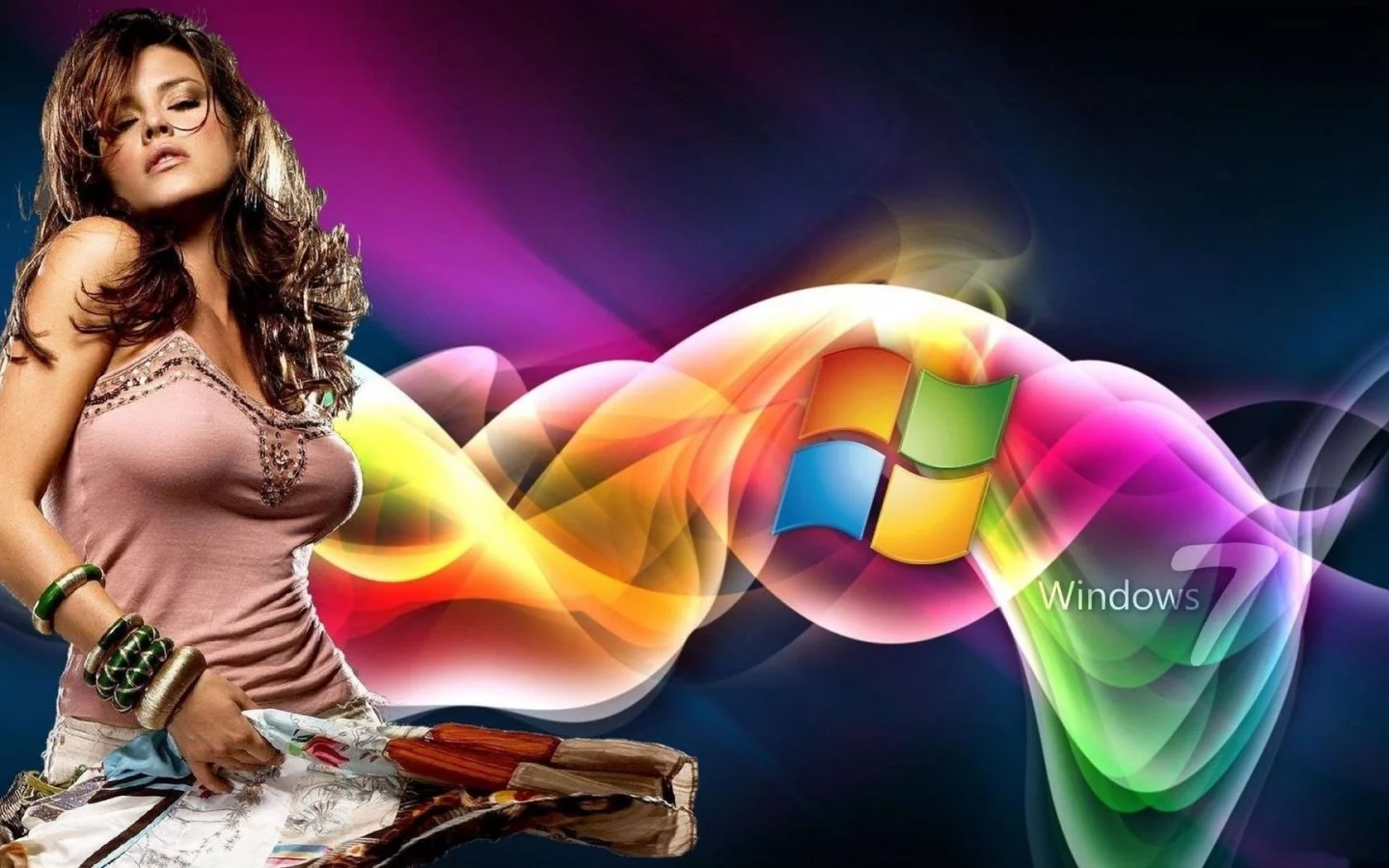 девушки, google, windows 7, alicia machado