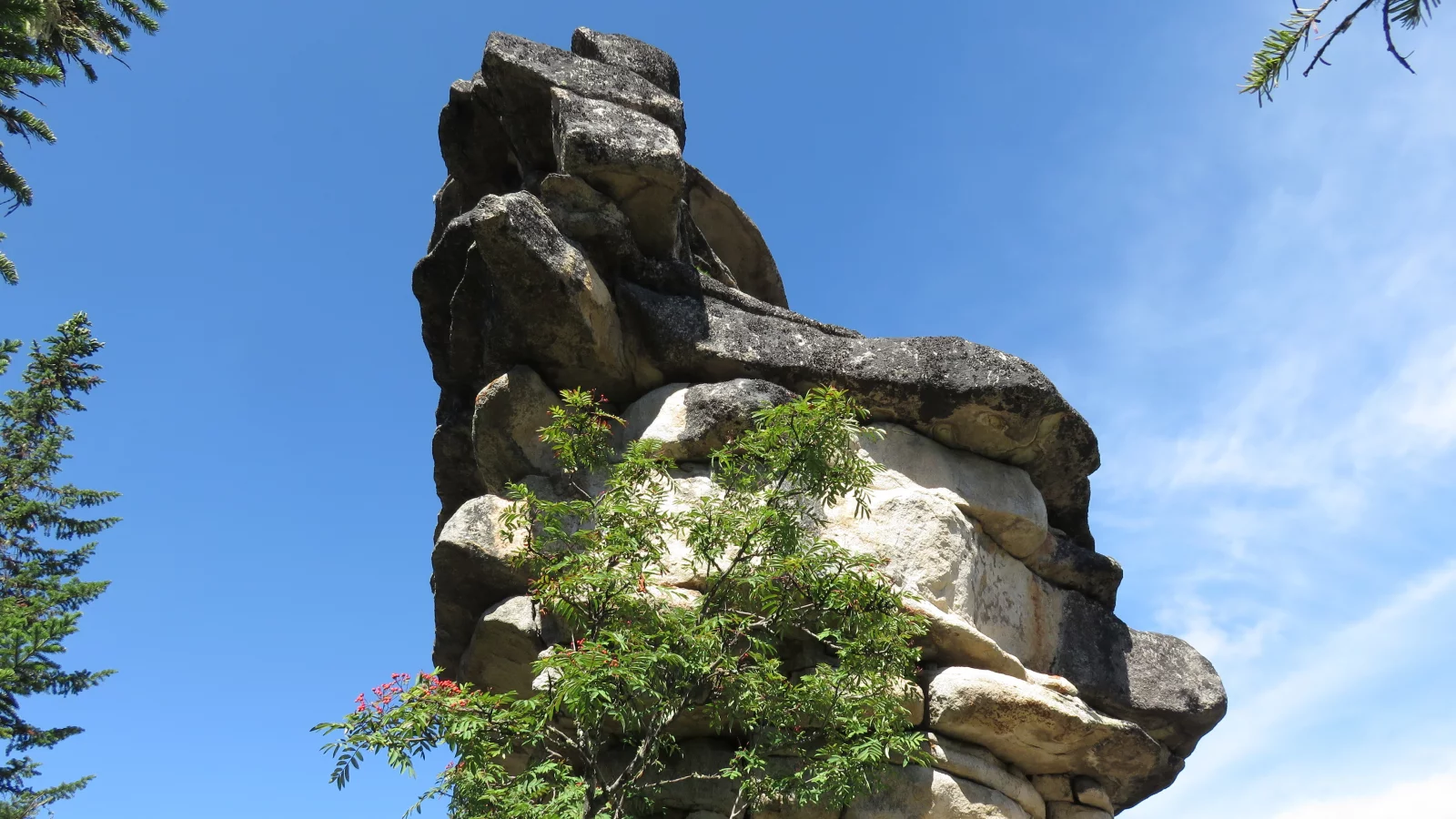 каменный городок, саяны, скала, небо, тп