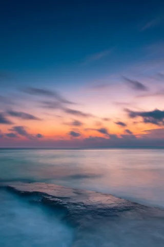 облака, пейзаж, река, вода, природа, небо, море, sea, ocean