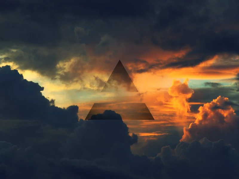 воздух, 30 seconds to mars, треугольник, небо, символ
