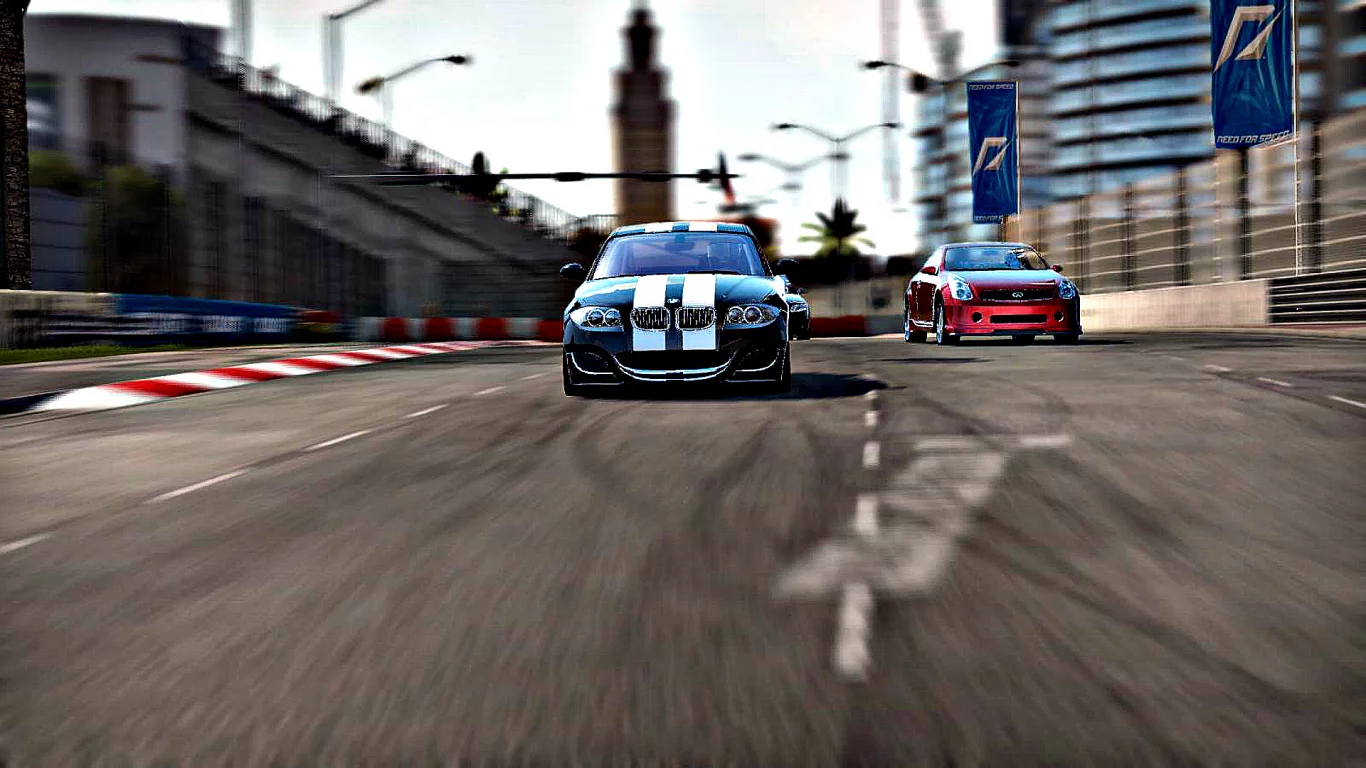 shift 2 unleashed, bmw 135i coupe, чёрный, гонка, скорость, лидер