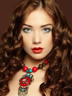 девушка, взгляд, глаза, красавица, волосы, кудри
