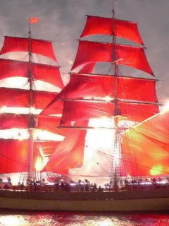 алые паруса, море