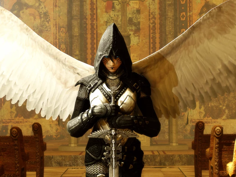 ангел, арт, меч, angel, фанртастика, доспехи, оружие