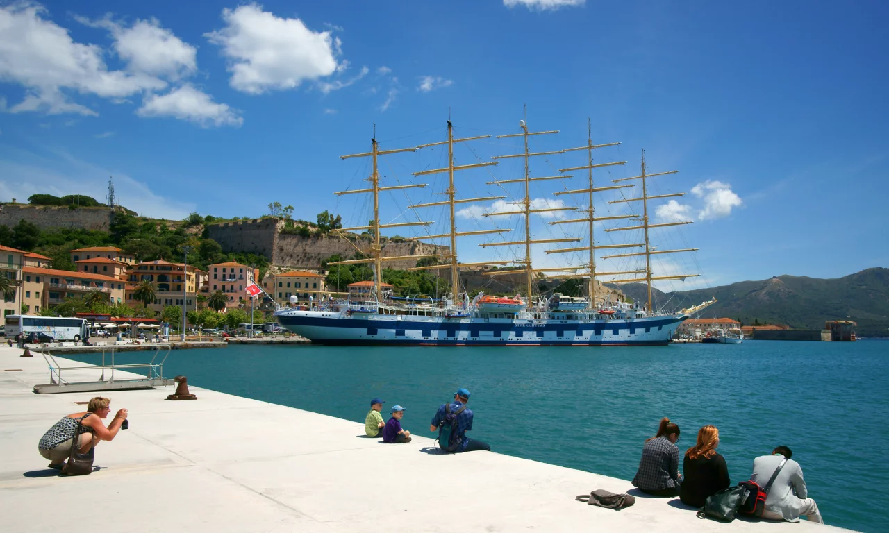 portoferraio, royal clipper, портоферрайо, italy, elba island, tuscany, тоскана