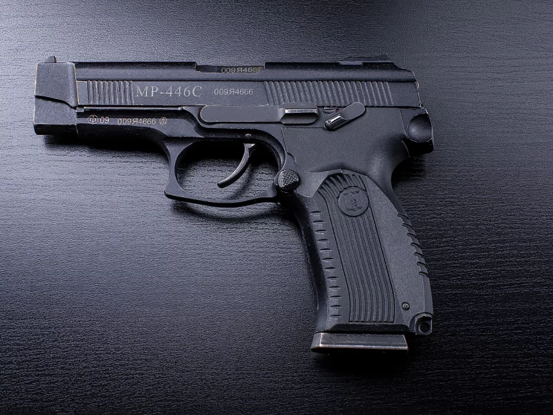 пистолет, викинг, черный, viking, mp, 446c, weapon, fast, gun, pistols, pistol, weapons, chrom, dark, black, sun, wide, russia