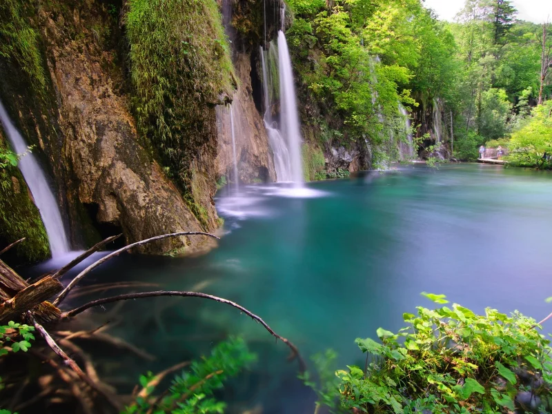 природа, водопад, красиво