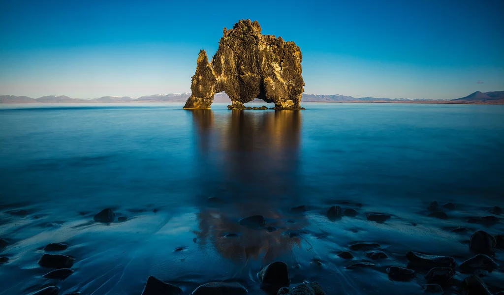 пейзаж, природа, вода, море, океан, скала, небо