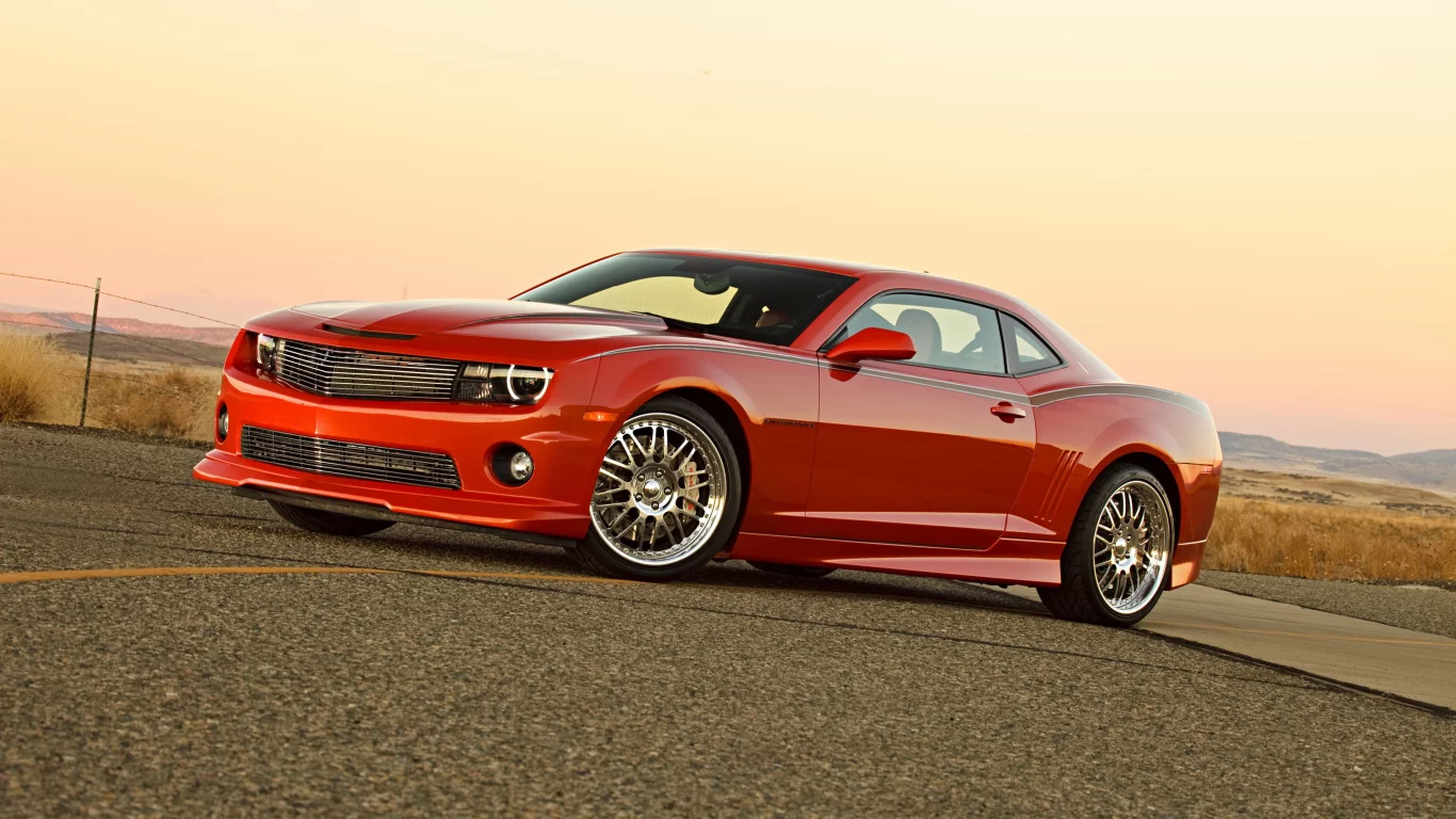 chevrolet camaro, шевроле камаро, muscle car, тюнинг, дорога, авто