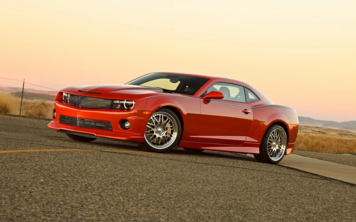chevrolet camaro, шевроле камаро, muscle car, тюнинг, дорога, авто