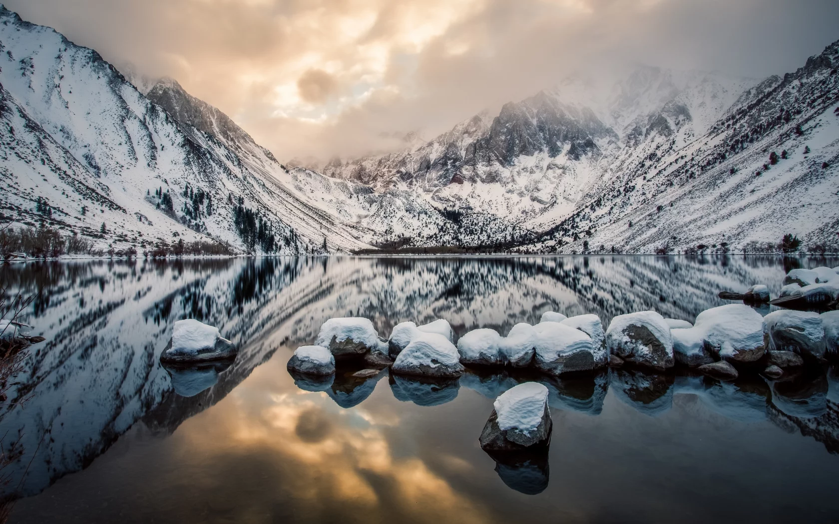 convict lake, горы, california, калифорния, озеро, камни, mount morrison