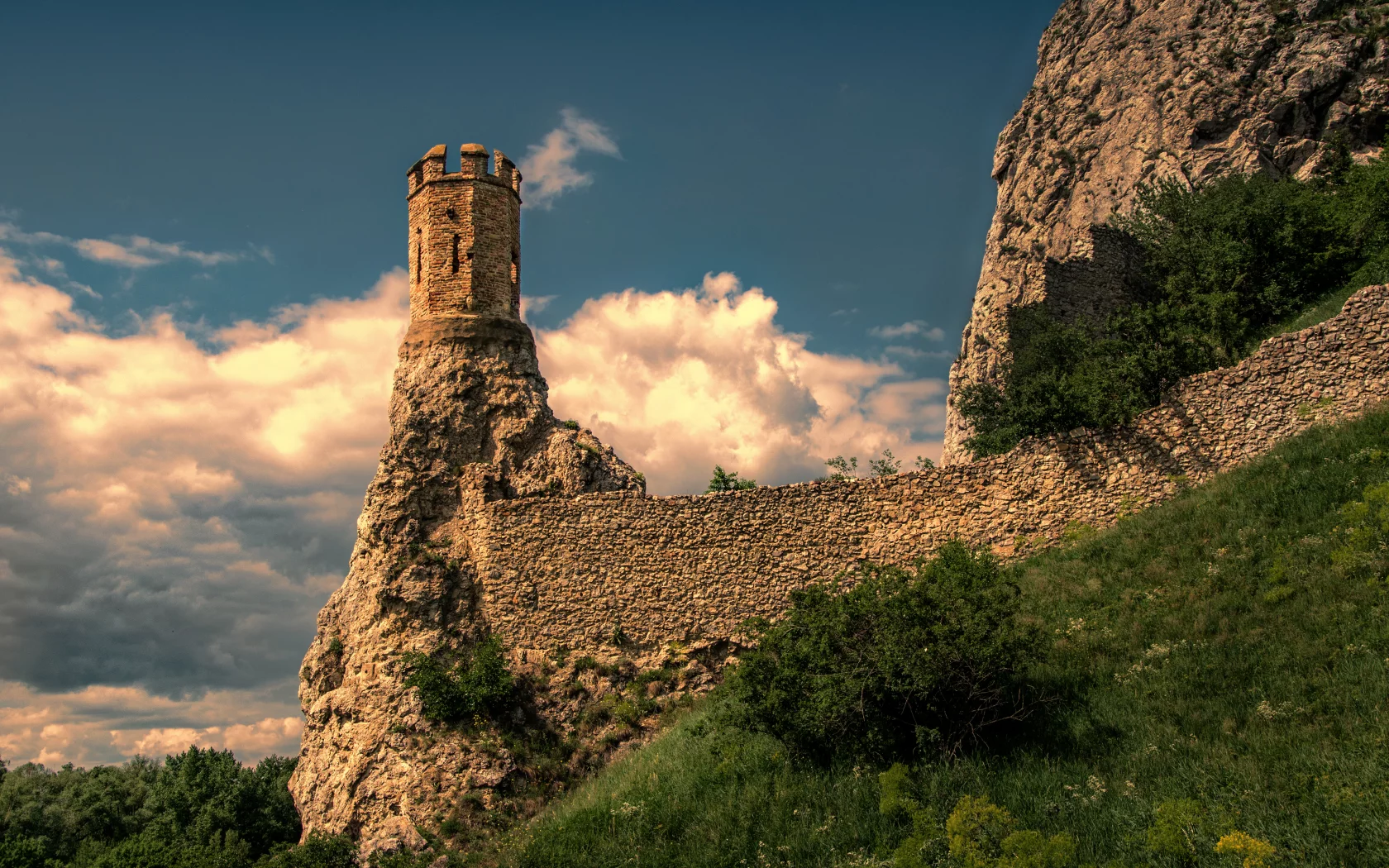 замок, castle, water, see, reflection, beautiful, nature, lake, bridge, garden, see, up, sun, summer, sky, wide
