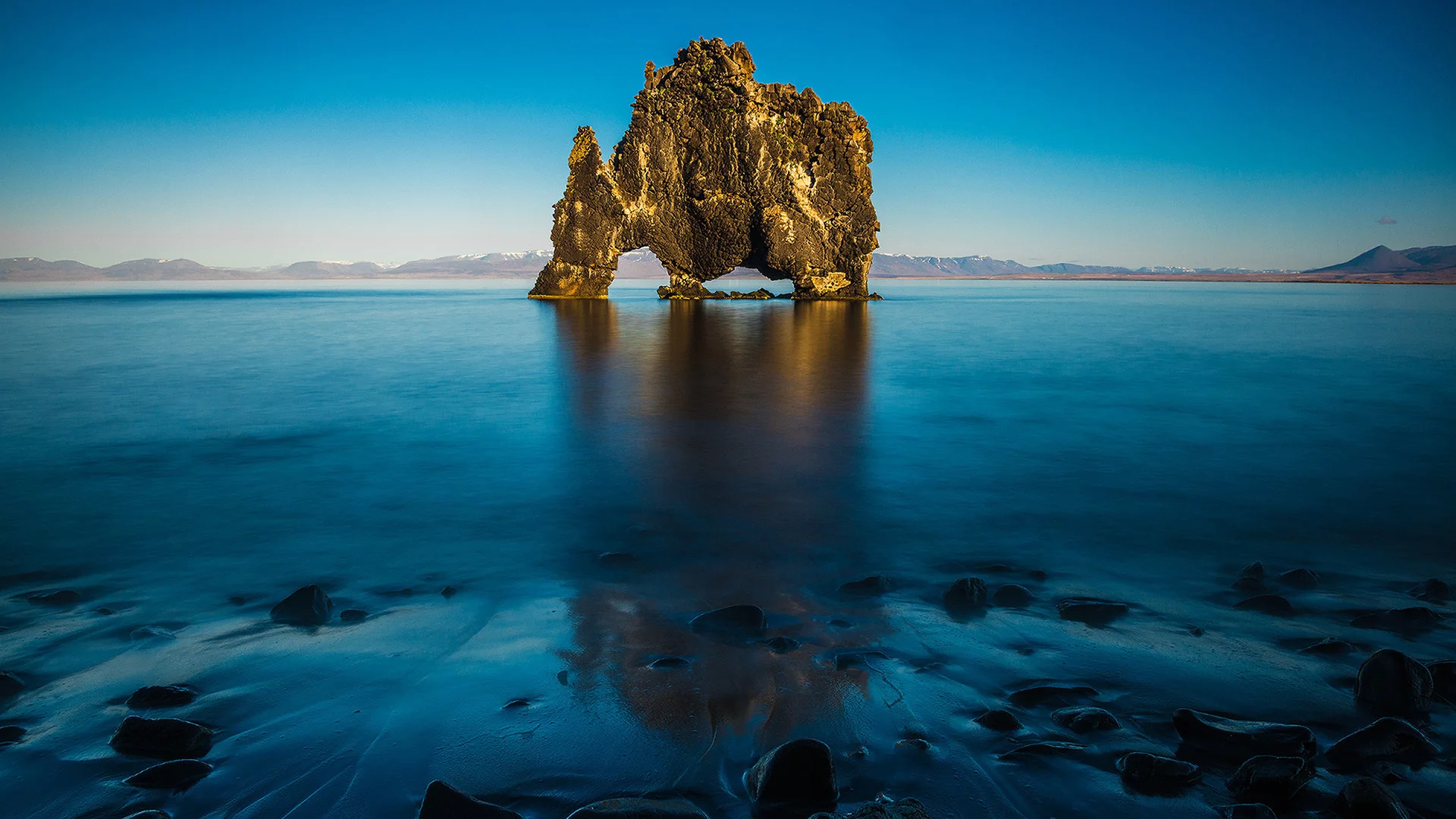 пейзаж, природа, вода, море, океан, скала, небо