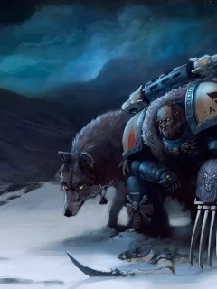 волки, tyranid, space wolves, warhammer, когти, космодесантник, 40k
