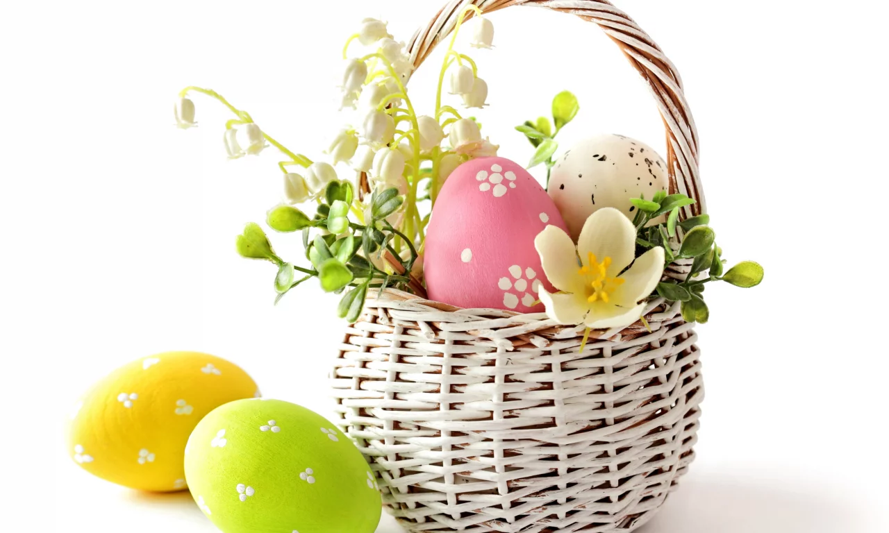 eggs, пасха, pastel, spring, delicate, весна, яйца, easter, basket, flowers