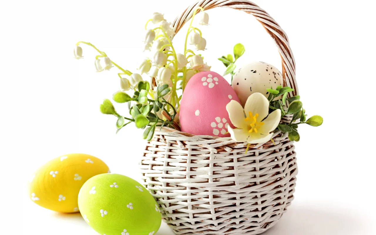 eggs, пасха, pastel, spring, delicate, весна, яйца, easter, basket, flowers