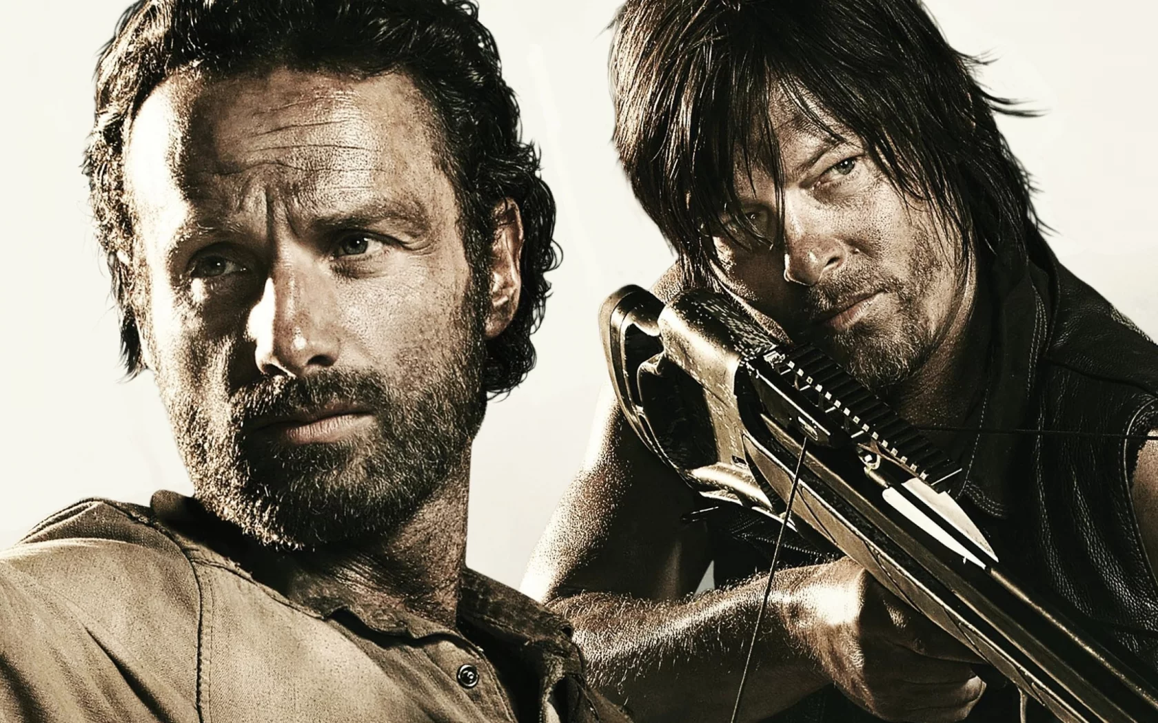 norman reedus, rick grimes, the walking dead, ходячие мертвецы, andrew lincoln