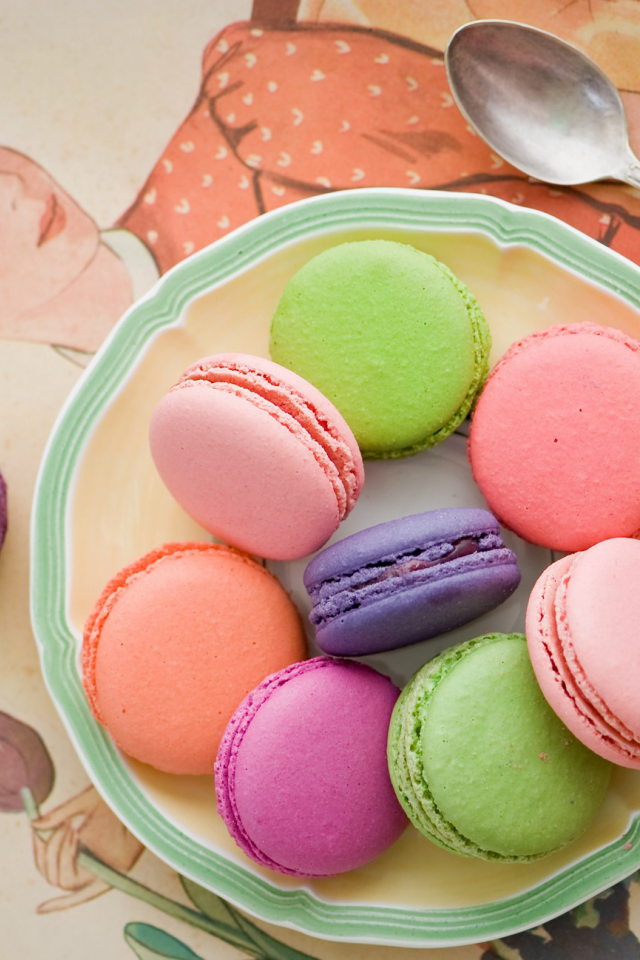 Разноцветное печенье macarons рецепт