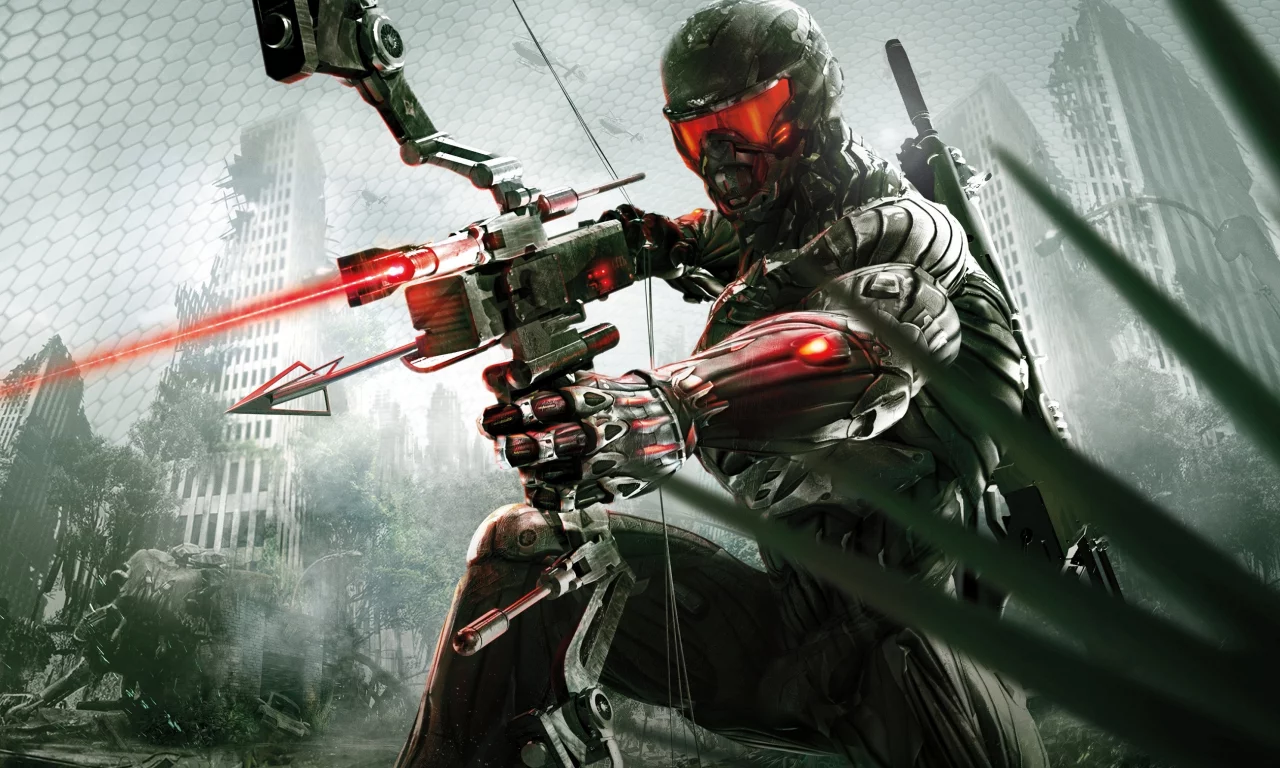 crysis 3, крайзис 3, лук, стрела, лазер