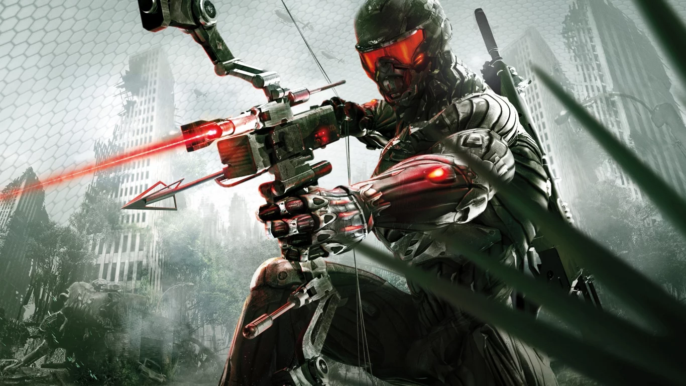 crysis 3, крайзис 3, лук, стрела, лазер