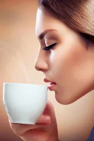 аромат кофе, кофе, анна субботина, чашка, девушка, украшение
