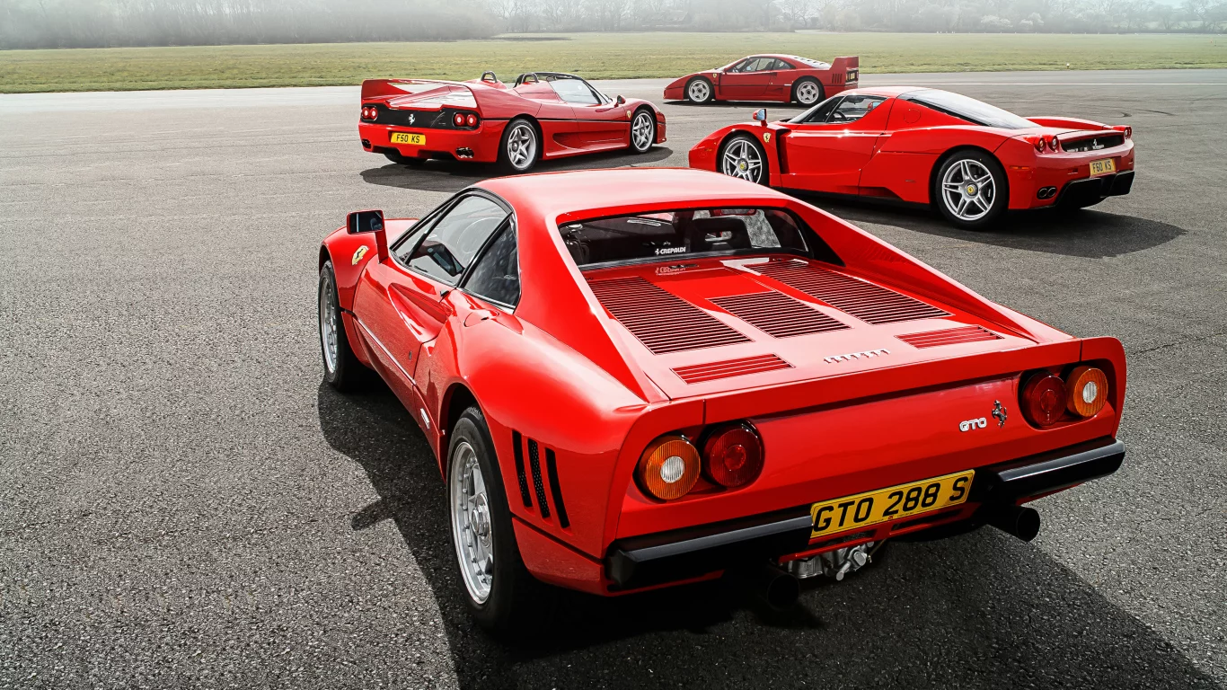 ferrari, 288, gto, f40, f50, enzo