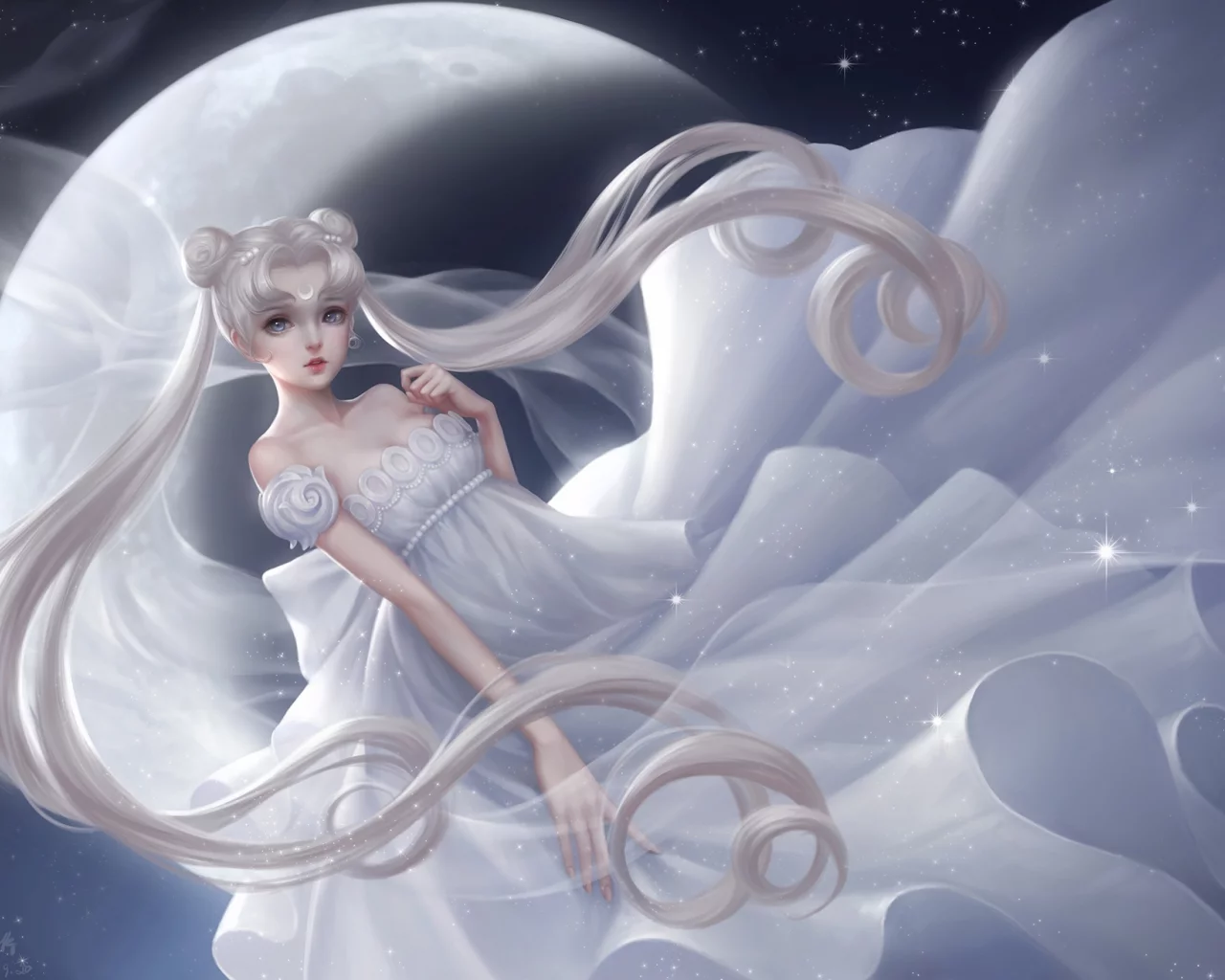 платье, tsukino usagi, ishoujo senshi sailor moon, princess serenity, девушка, луна, pian pian, bain, красавицавоин сейлор мун