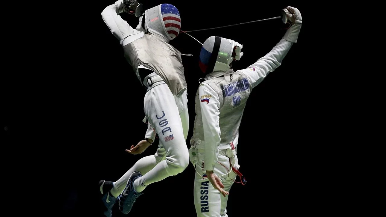 бой, чемпионы, маска, поединок, фехтование, рапира