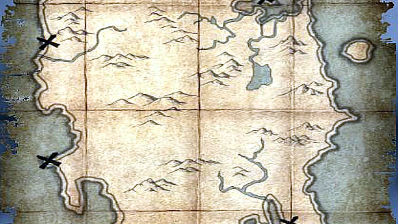 skyrim, карта сокровищ, солстейм, остров