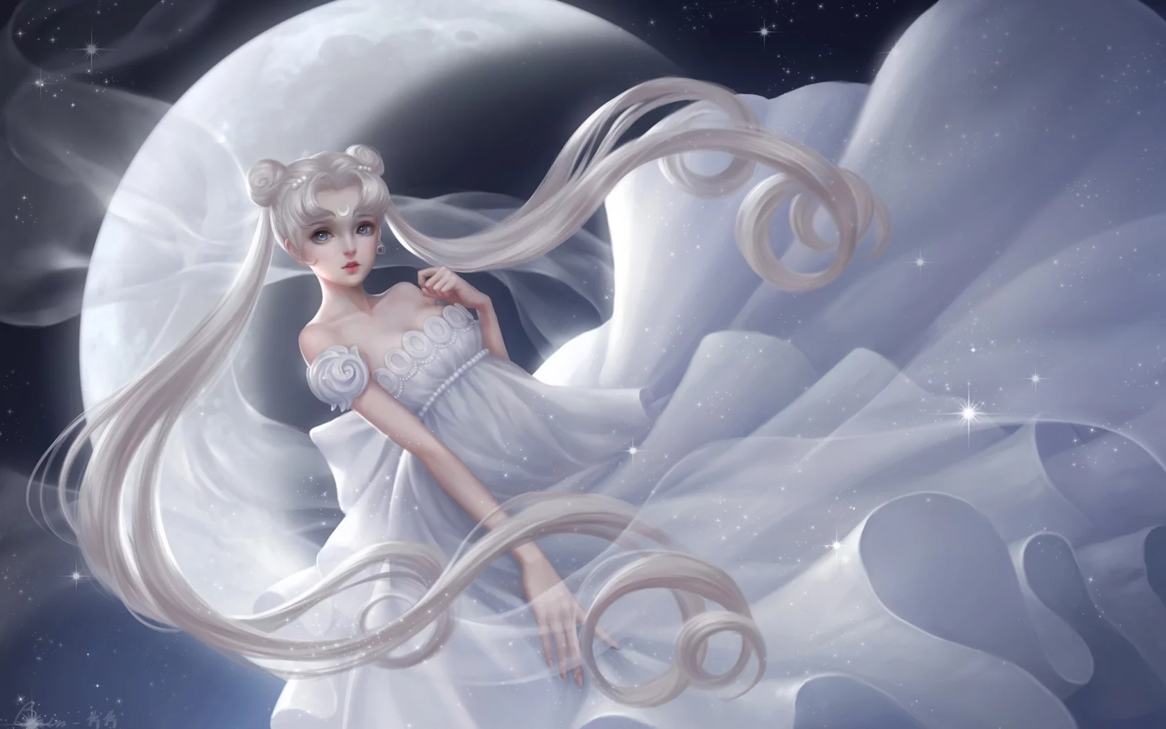 платье, tsukino usagi, ishoujo senshi sailor moon, princess serenity, девушка, луна, pian pian, bain, красавицавоин сейлор мун