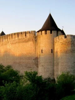крепость, история, дорога, дерево, небо